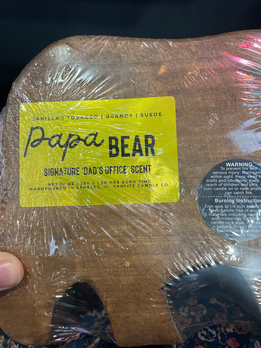 Bear - Artisinal Carved Bowl Candle